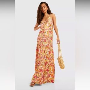 Boohoo Floral Maxi Dress